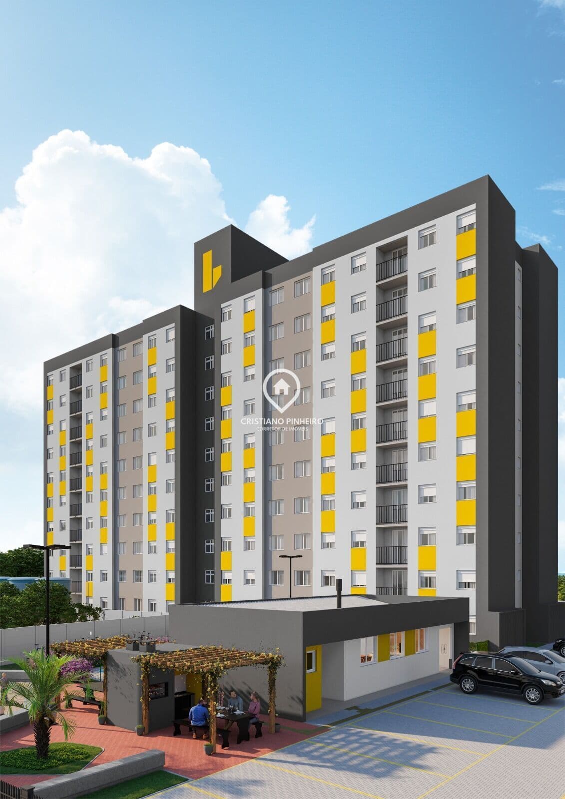 Apartamento com 2 dormitórios à venda no bairro Barnabé - Gravataí/RS