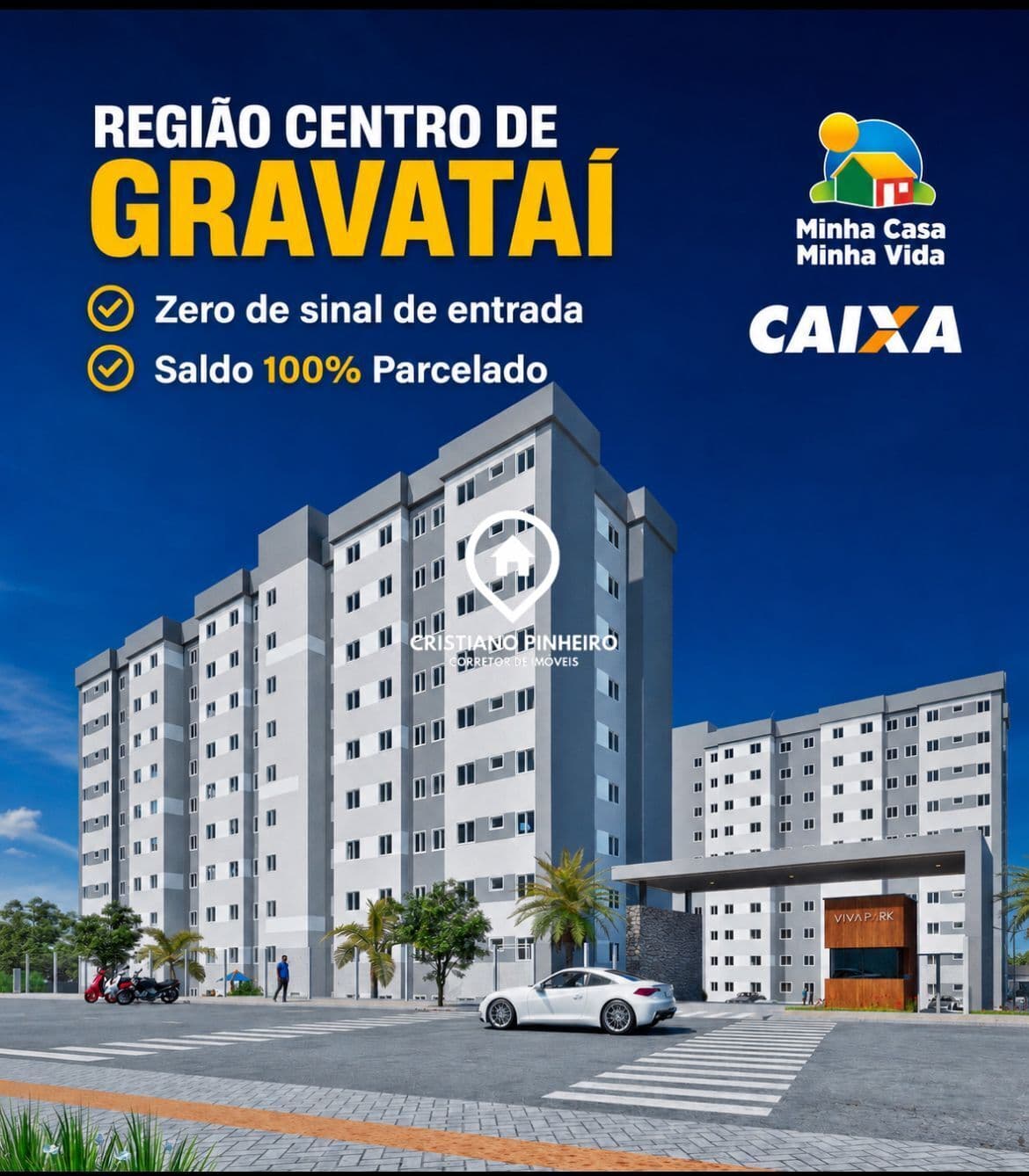 Apartamento com 2 dormitórios à venda no bairro Oriço em Gravataí/RS