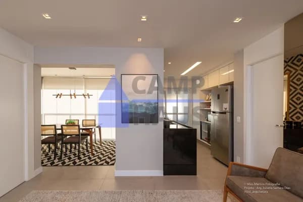 Apartamento Alto Padrão no Cambuí - com 1 Suíte, lavabo, varanda e 1 vaga, Cambuí - Campinas/SP