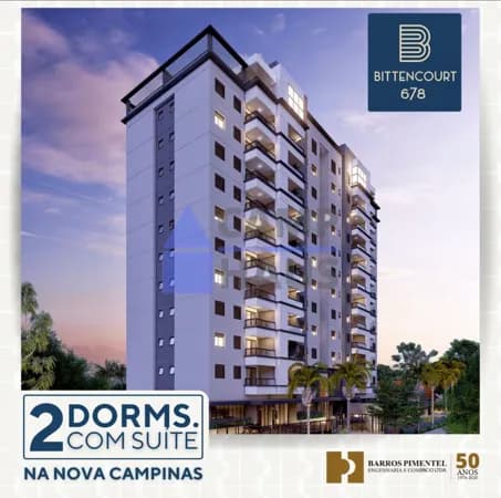 Apartamento Nova Campinas 2 dorms (1 suíte) com 56 e 58 m² - Bittencourt 678 - Barros Pimentel
