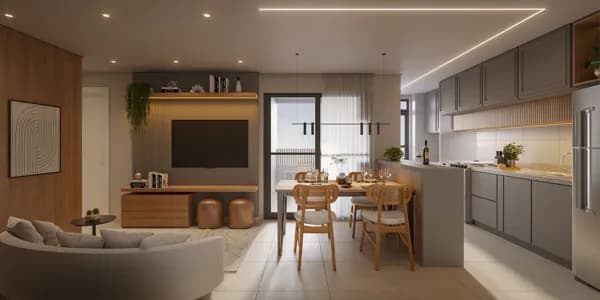 Apartamento de 2 dormitórios no Swiss Park em Campinas
