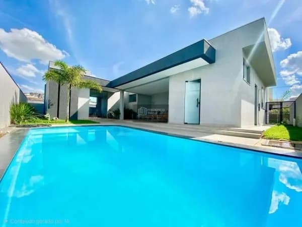 Casa Linear de Alto Padrão – 4 Quartos – 405 m² – Gran Park Toscana – Vespasiano