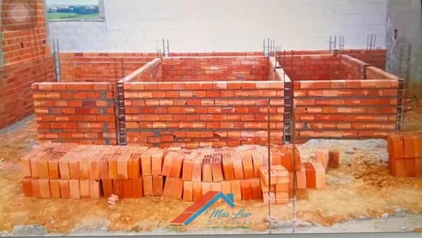 Excelente terreno com construção iniciada