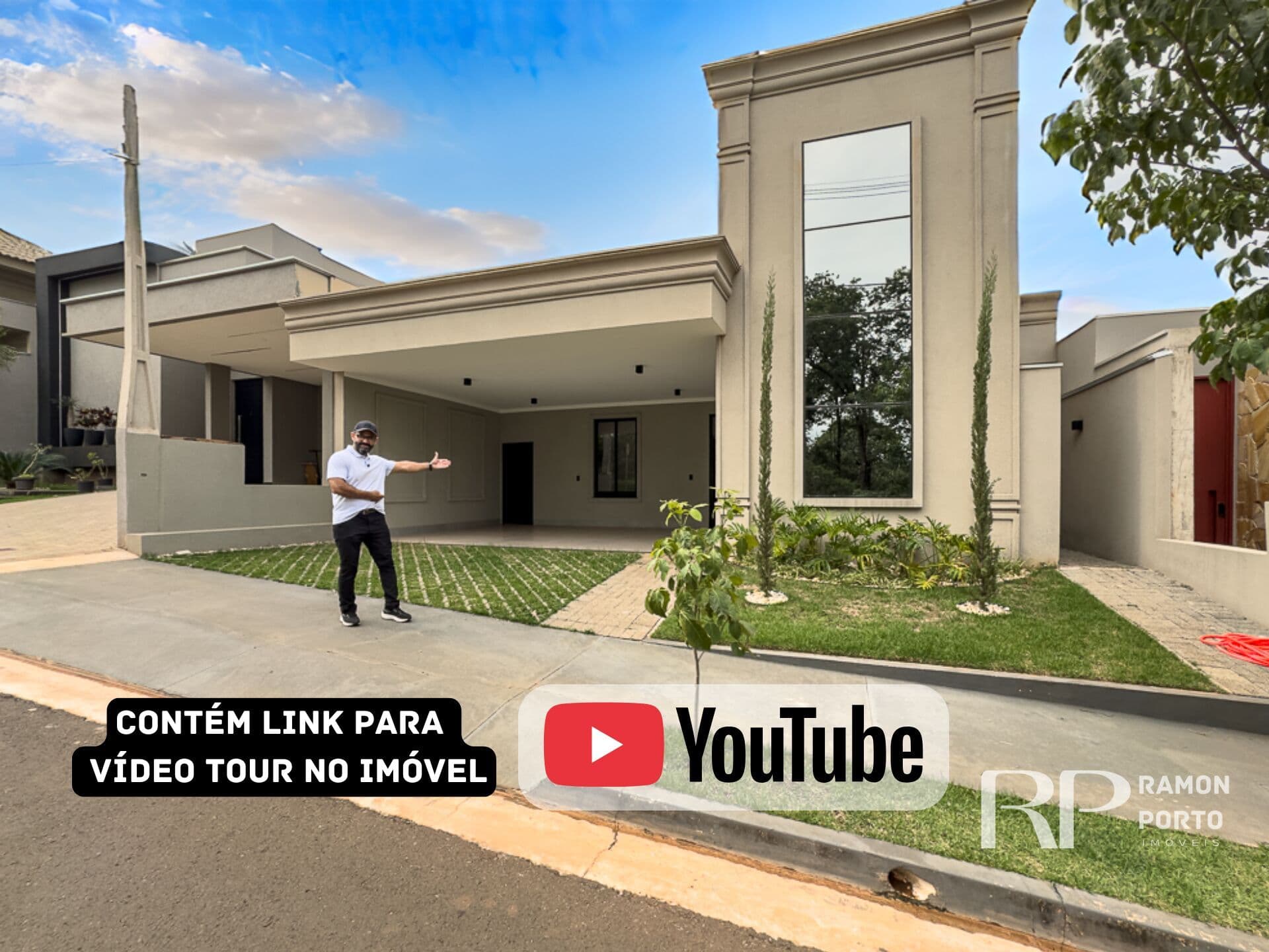 Casa nova à venda no Residencial Maria Julia com 3 suítes e piscina aquecida.