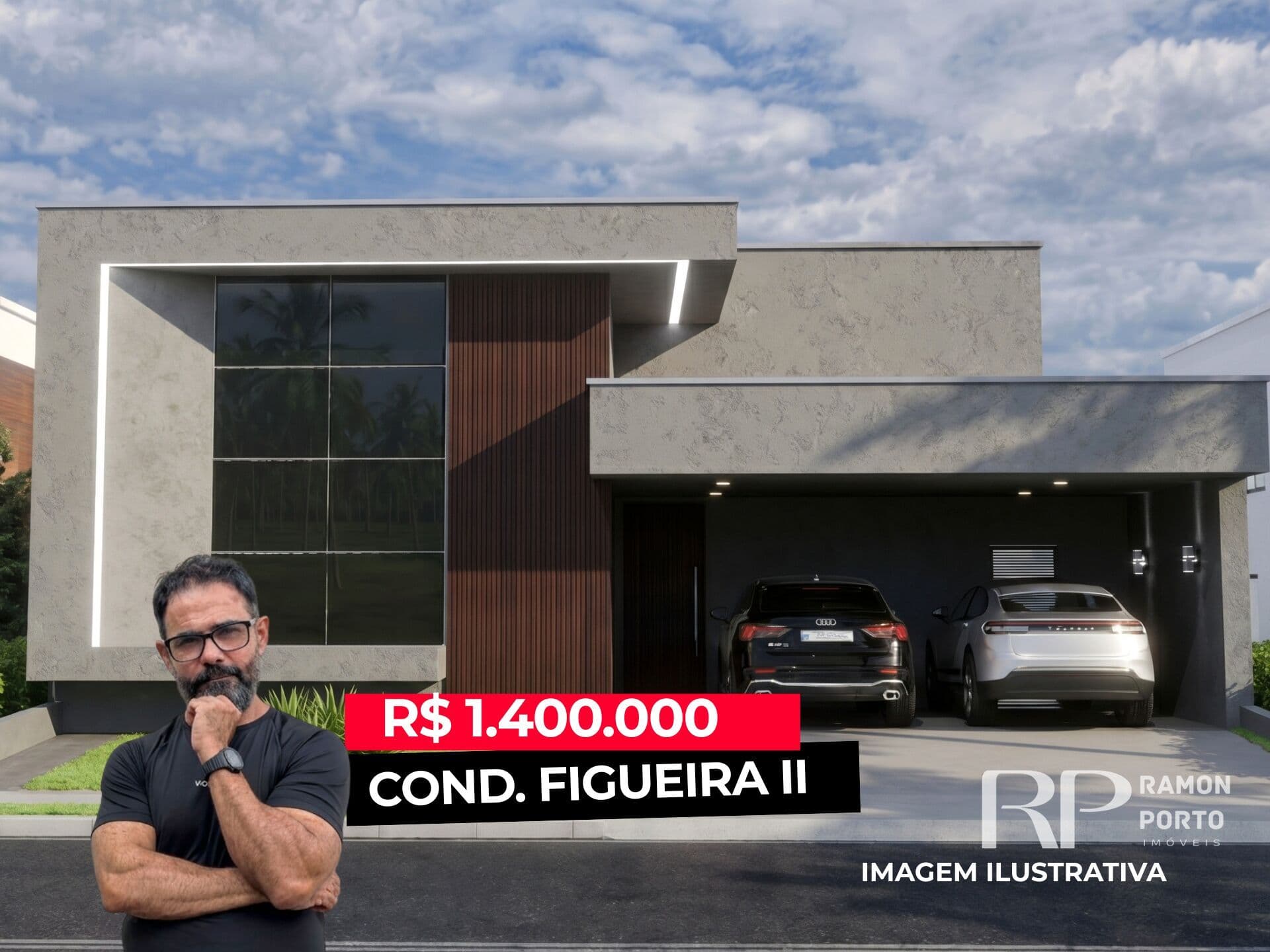 Casa Nova no Figueira II com 3 Suítes e Piscina em São José do Rio Preto