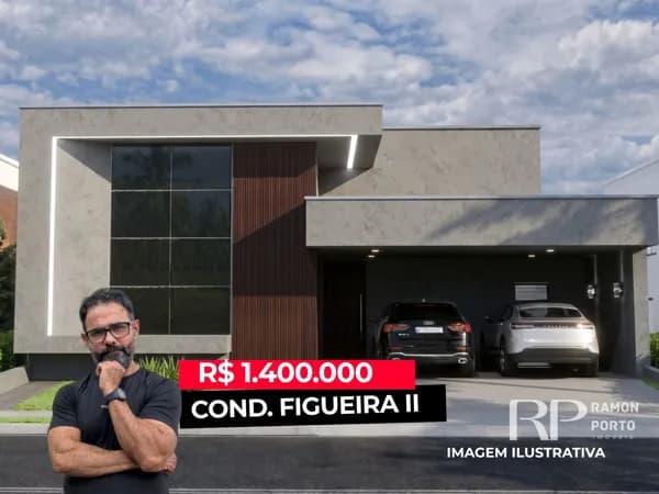 Casa Nova no Figueira II com 3 Suítes e Piscina em São José do Rio Preto