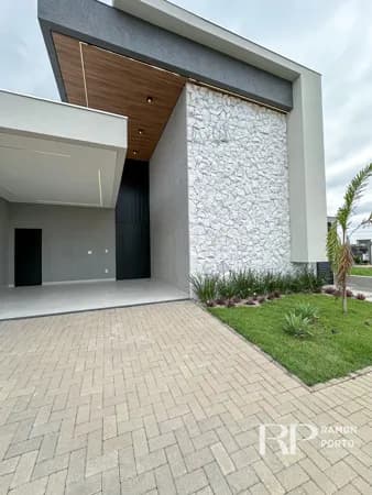 Casa nova para veda com 3 quartos, sendo 1 suíte, escritório, piscina, cozinha gourmet no Condomínio SetLife II Mirassol - SP.
