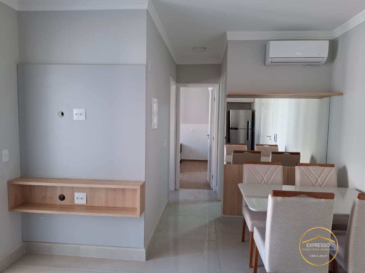 Apartamento mobiliado para locação Edifício Solterra
