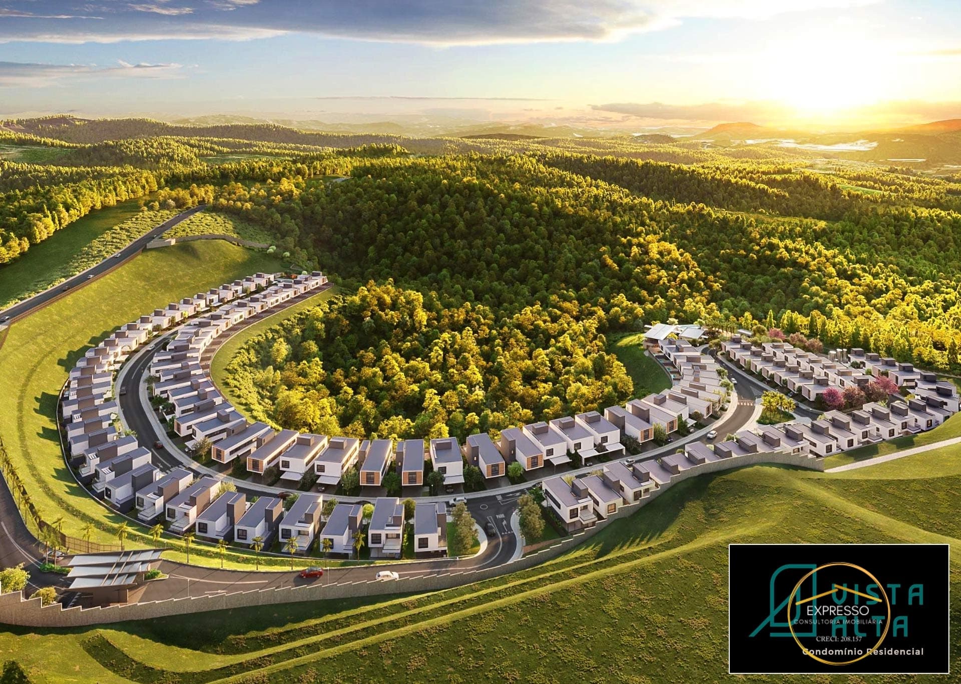 Casa em Condomínio Vista Alta Alphaville Com 170 mts 3 Suites e 2 Vagas