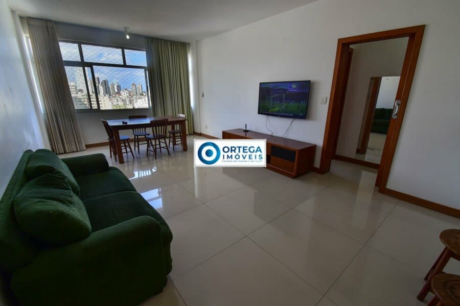 Apartamento com 3/4, andar alto com vista linda, aluguel por temporada, Barra, Salvador-BA