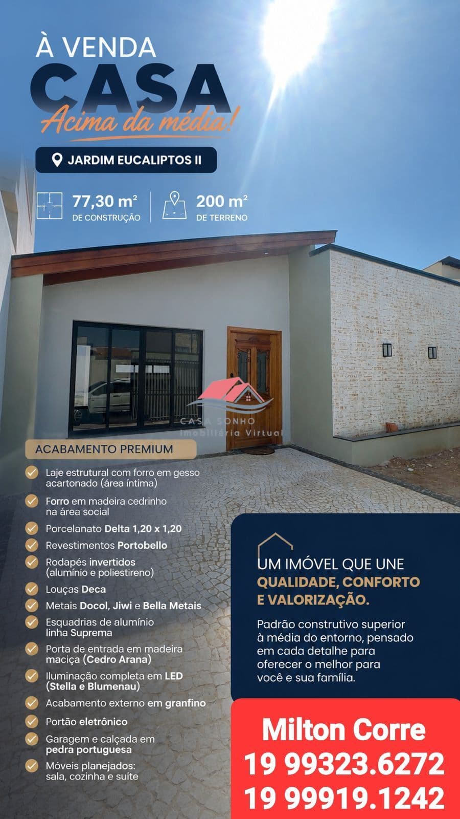 Casa Alto Padrão em Parque dos Eucaliptos II, Mogi Guaçu/SP
