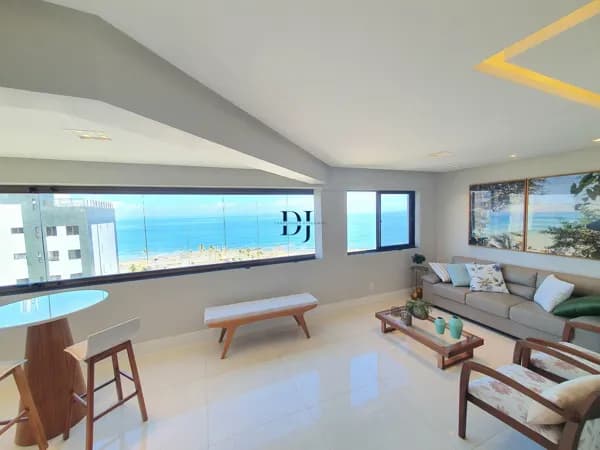 Apartamento 3 quartos com vista mar no Costa Azul