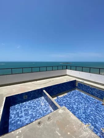 Frente mar, Praia de Itaparica, apartamento com 160 m², 3 quartos (1 suíte) varanda, 2 vagas. Sol da manhã!