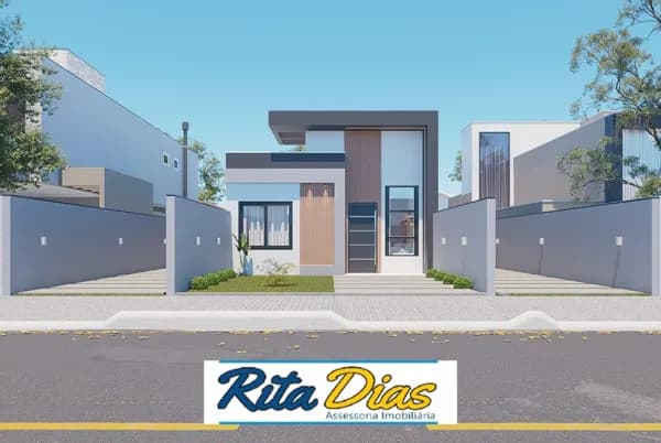 Casa geminada no bairro Balneário Riviera, em Matinhos-PR