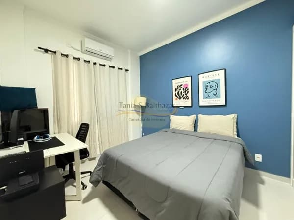 Apartamento Sala Living - Modernizado - Bairro Boqueirão em Santos.