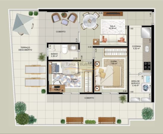 Apartamento Garden com 2 Dormitórios à venda - Embaré - Santos/SP