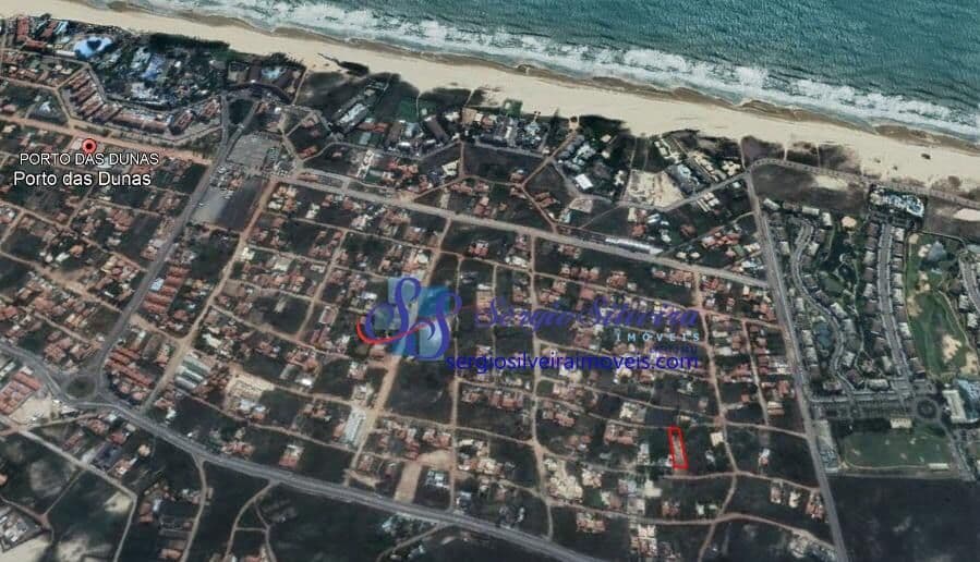 Terreno vista mar com 1.609m² em excelente localização no Porto das Dunas