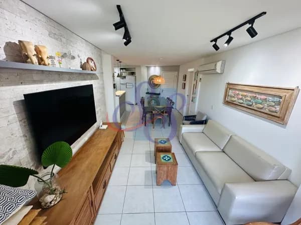 Apartamento com 3 suítes, nascente e mobiliado no Porto das Dunas.