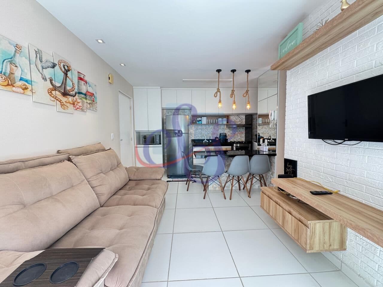 Apartamento térreo e mobiliado no Porto das Dunas!