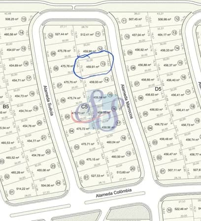 Terreno com 459,91m² na Cidade Alpha