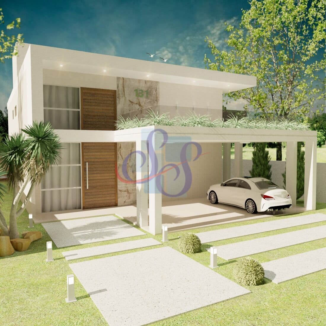 Belíssima casa nascente com 5 suítes no Alphaville Ceará