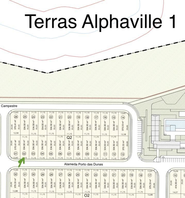Excelente terreno no Alphaville Ceará Terras 1, com 334,5m²