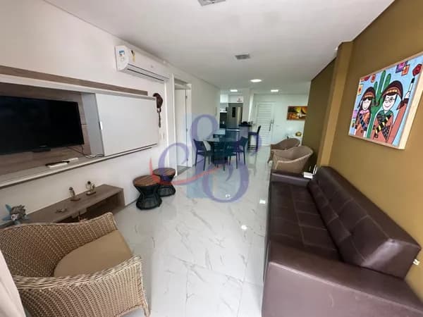 Apartamento mobiliado no Paraíso das Dunas com 3 suítes - Porto das Dunas.