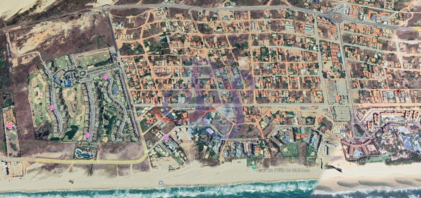 Amplo terreno no Porto das Dunas
