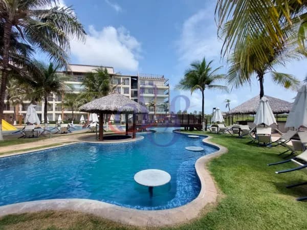 Apartamento mobiliado e com vista para o mar em Porto das Dunas!
