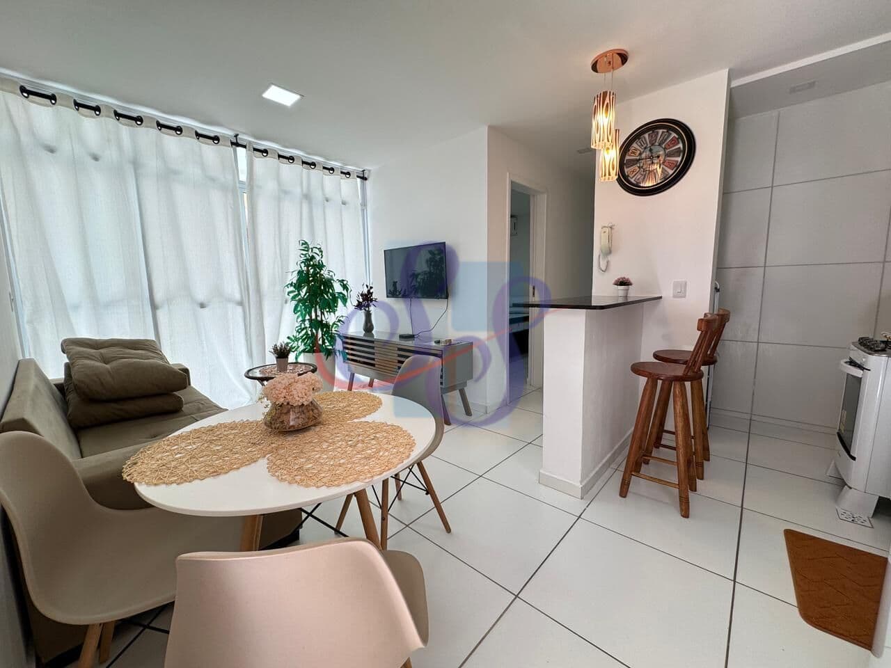 Apartamento mobiliado e próximo à praia no Porto das Dunas.