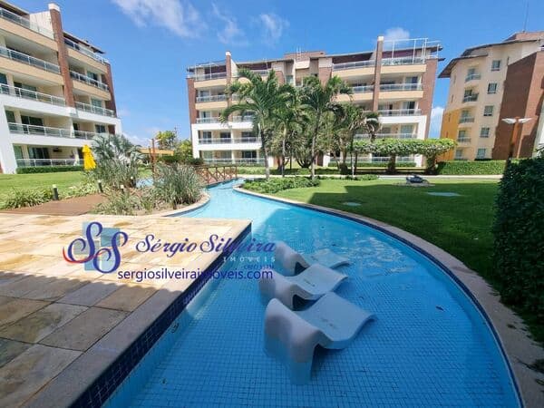 Belíssima cobertura vista mar com 4 suítes no Porto das Dunas