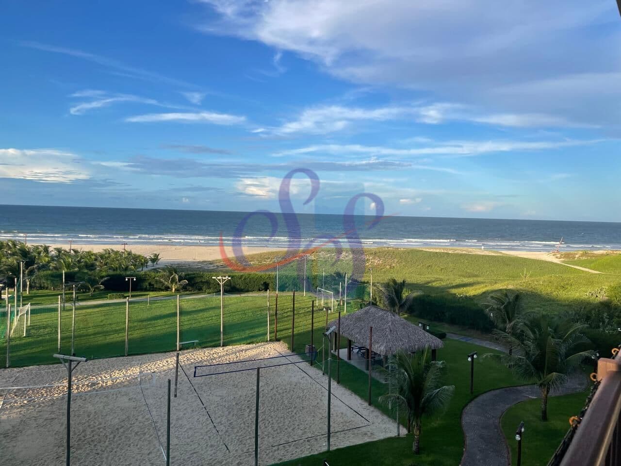 Apartamento com linda vista para o mar e 4 quartos em Porto das Dunas!