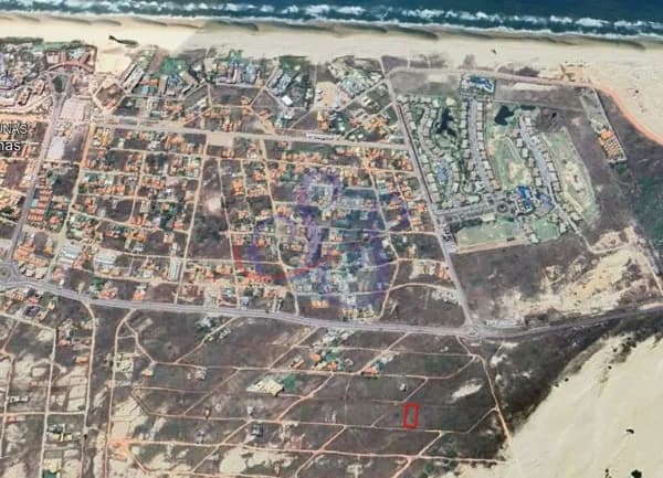 Terreno com vista mar de 1980m² no Porto das Dunas