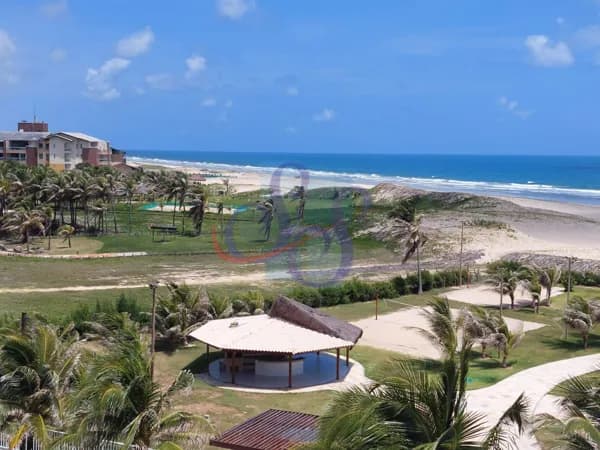 Apartamento pé na areia no Porto das Dunas - mobiliado