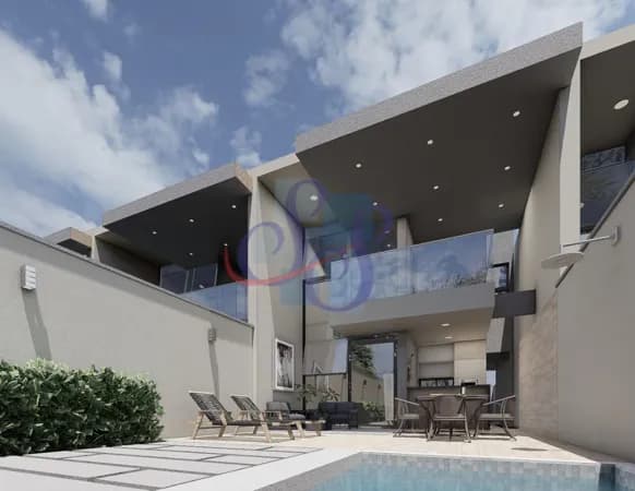 Linda casa com 4 suítes com excelente localização em Eusébio - Creta Residence