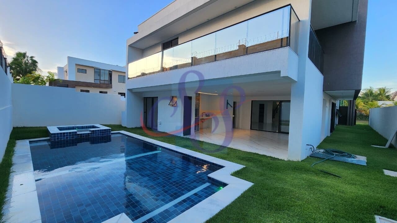 Belíssima casa alto padrão nova e moderna com 4 suítes - Alphaville Fortaleza