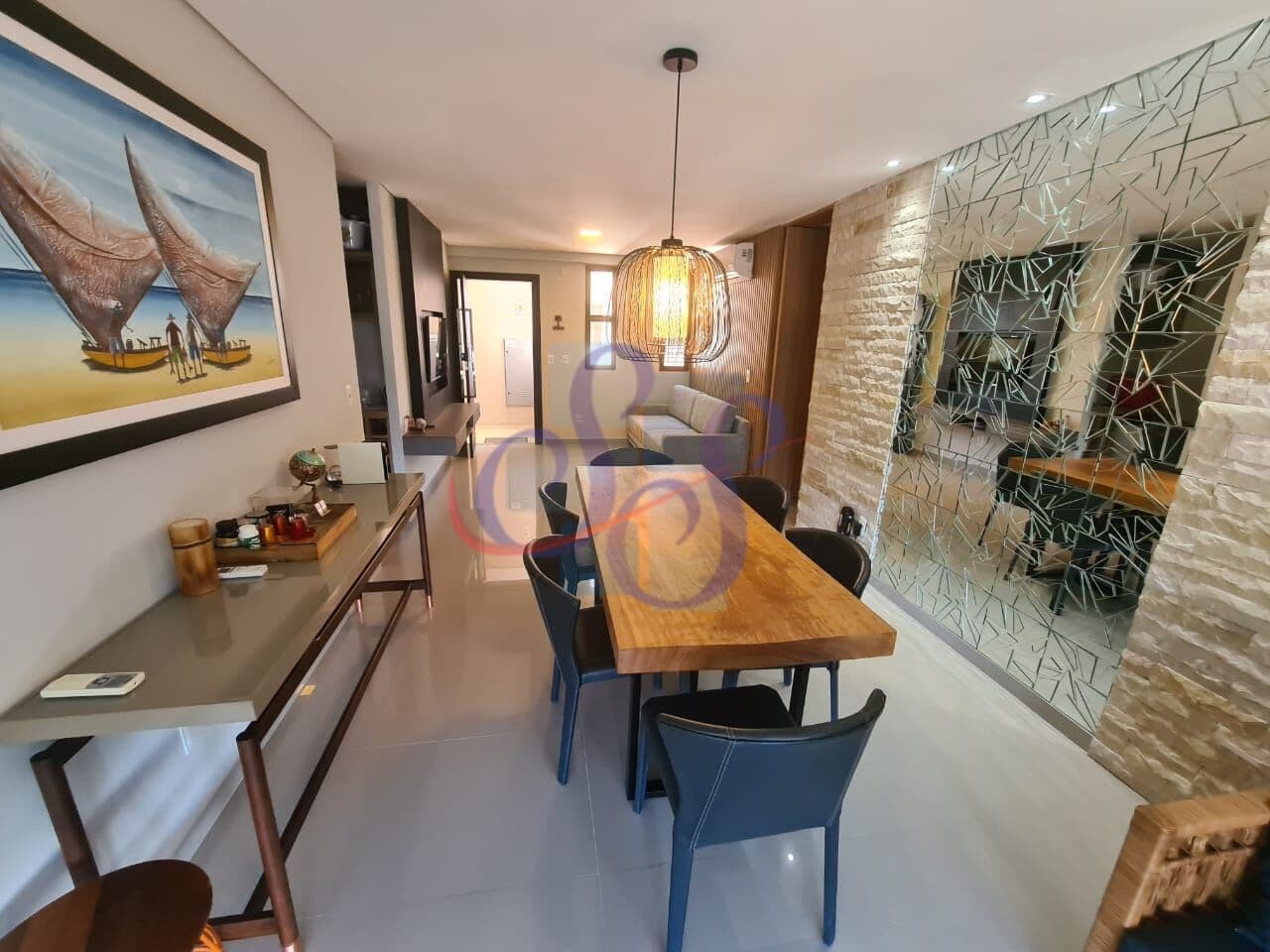 Apartamento nascente e mobiliado no Mandara Lanai com 3 suítes - Porto das Dunas