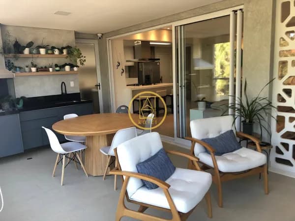 Apartamento Decorado com Varanda Gourmet