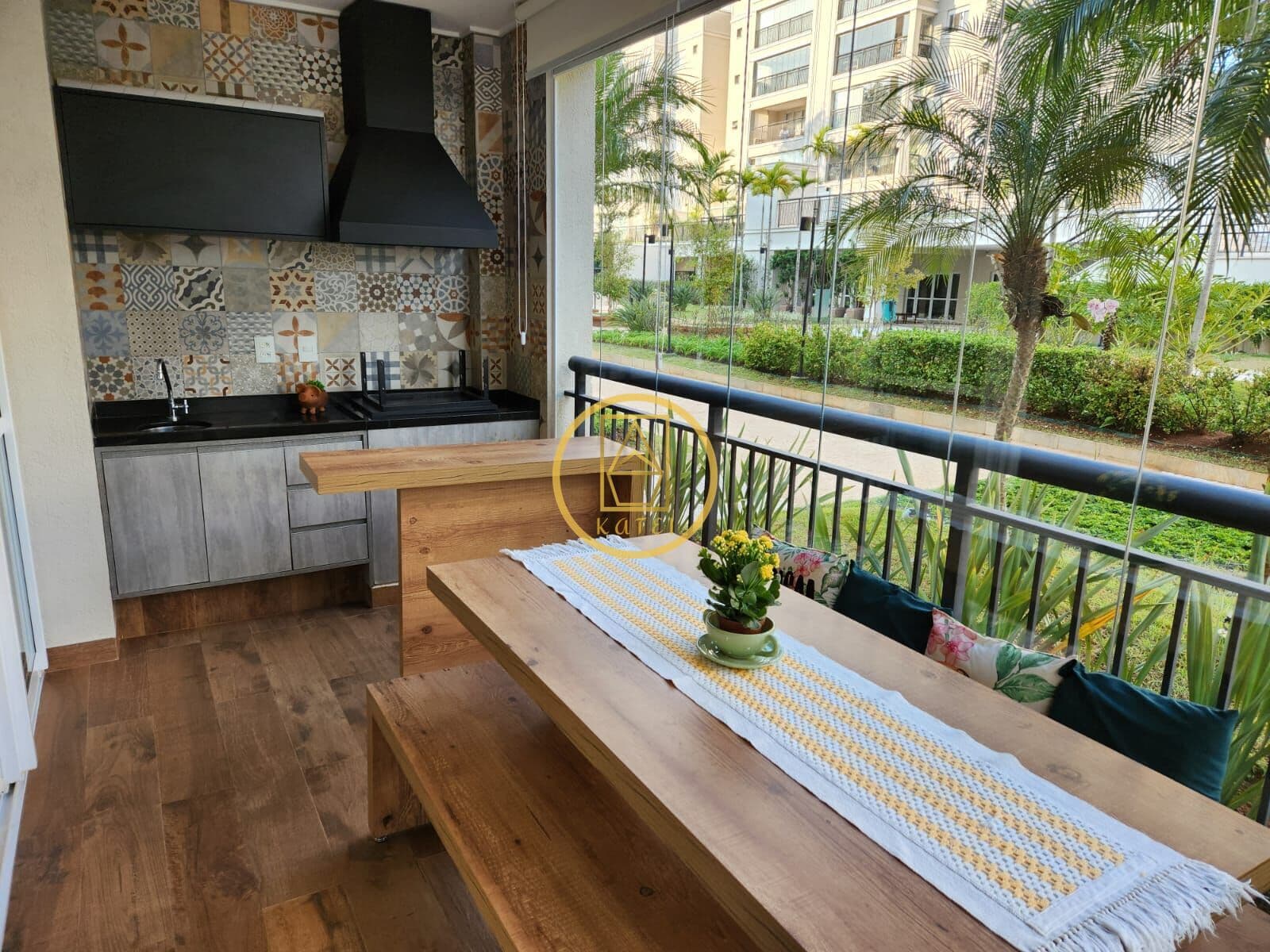 Apartamento Garden - Espaço Gourmet com Churrasqueira
