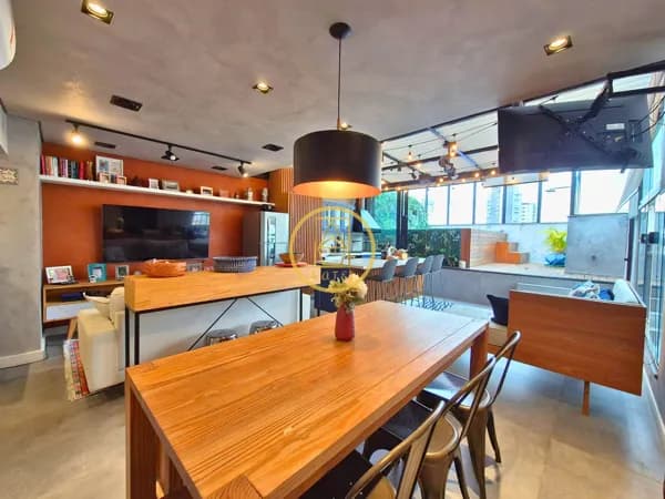 Cobertura Duplex - Espaço Gourmet Privativo com Churrasqueira e Piscina