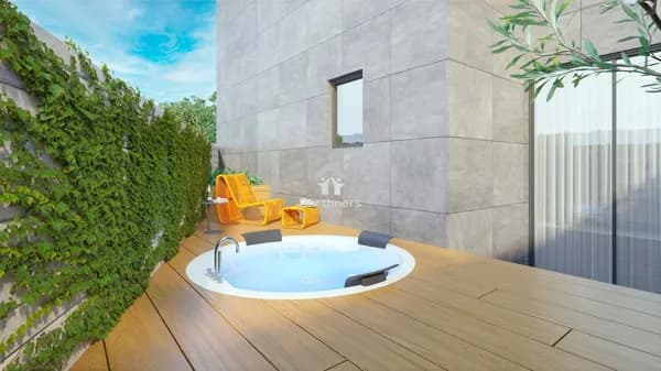 Charmosa Área Privativa, 3 Quartos, 1 Suíte e 1 Semi-suíte, 99,5 m2 (71,5 m2 Interno + 28,0 m2 Externo), 2 Terraços (1 com Spa), no No Sion, a poucos passos do Parque da Mata das Borboletas e do Colégio Santa Dorotéia