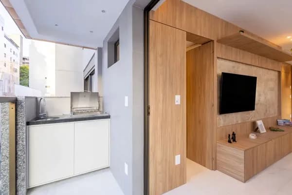 Charmoso Apartamento 2 Quartos, 2 Suítes, 71,4 m2, Varanda Gourmet com Churrasqueira, Rooftop com Piscina, Churrasqueira e Vista Panorâmica no Bairro Sion/BH