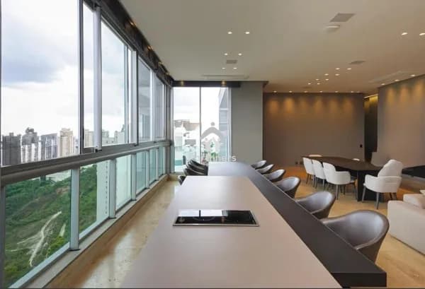 Sofisticado e Elegante Apartamento 4 Quartos, 4 Suítes, 253m2, Andar Super Alto, Vista Panorâmica Cinematográfica para as montanhas, no Piemonte, Nova Lima
