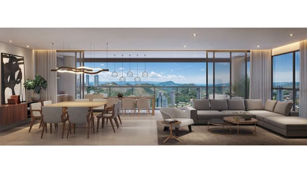 Apto de luxo 04 quartos em construção a venda, 199,48 m2 entrega maio de 2026, Vila da Serra, Nova Lima/MG.
