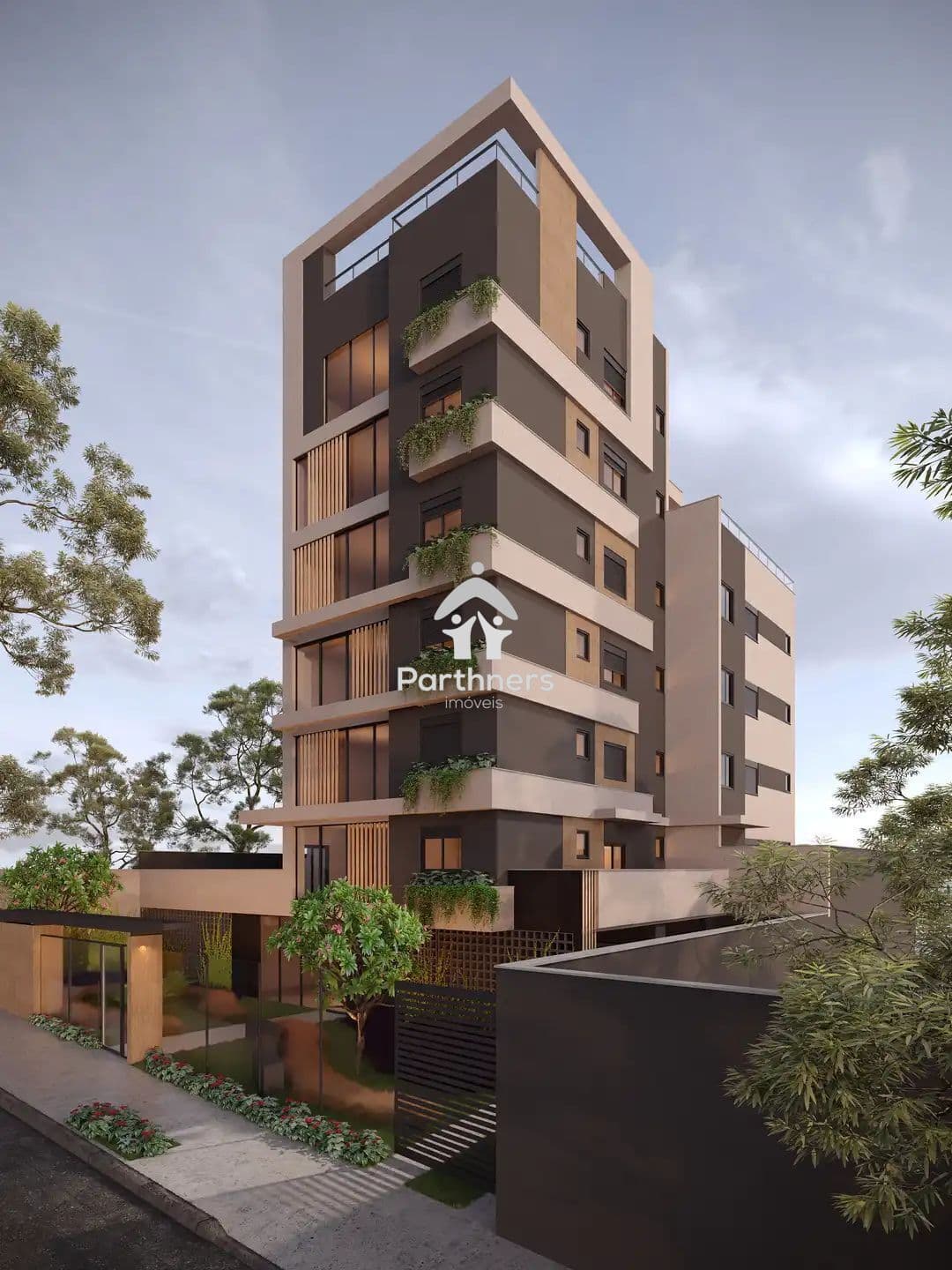 Moderna e Charmosa Cobertura Linear 2 Quartos, 2 Suítes, 134,08 m² (68,92 m² Interno + 65,16 m2 Externo), Ponto para Carro Elétrico, Terraço Linear com Infra para Spa e Espaço Gourmet - na parte baixa do Santo Antônio, a curtísssima distância da Av. Pru