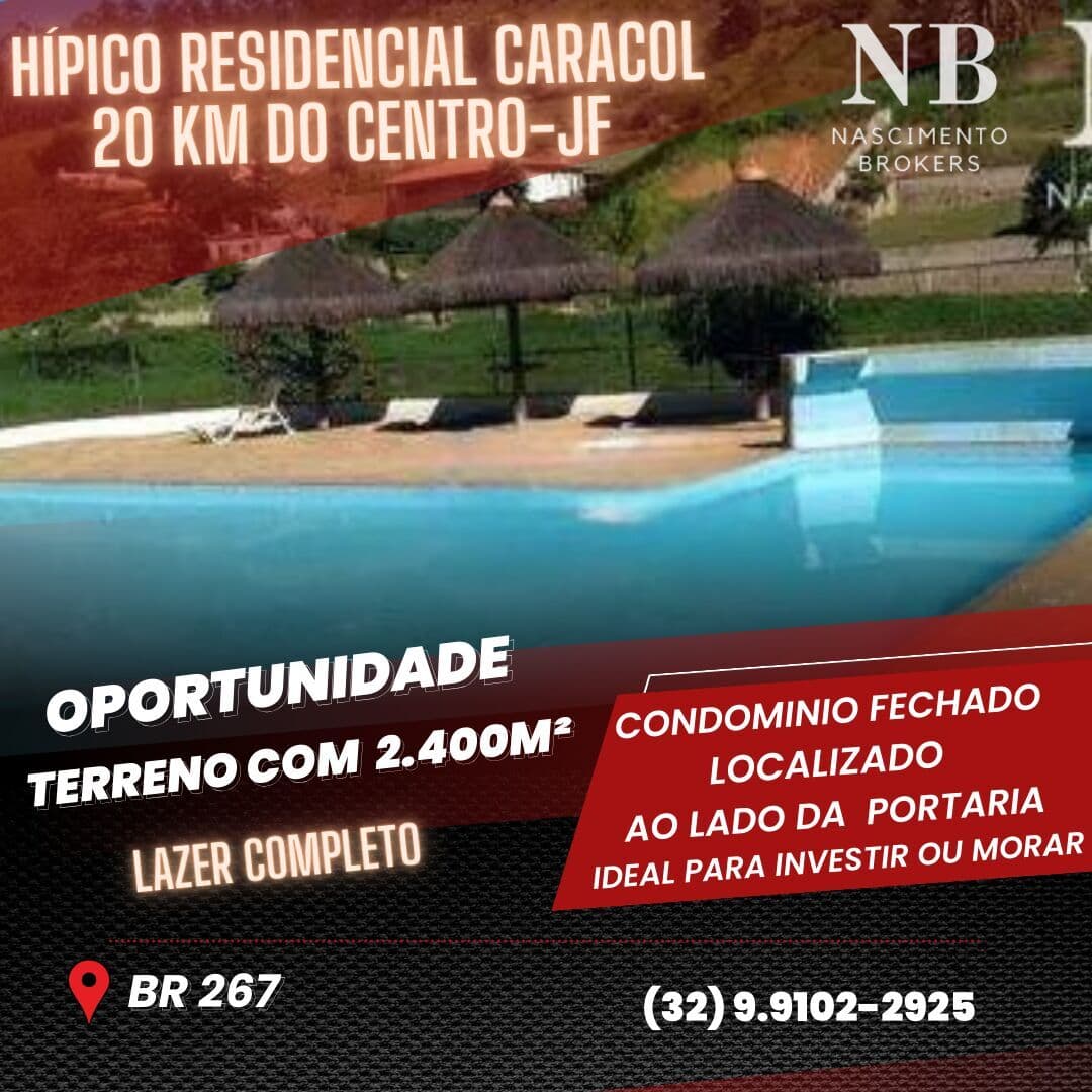 Terreno Excelente no Condomínio Hípico Caracol em Juiz de Fora