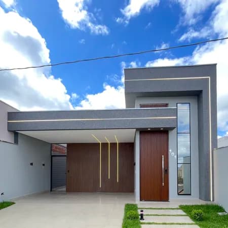 Casa moderna e sofisticada pensada no seu conforto, lazer e bem estar.