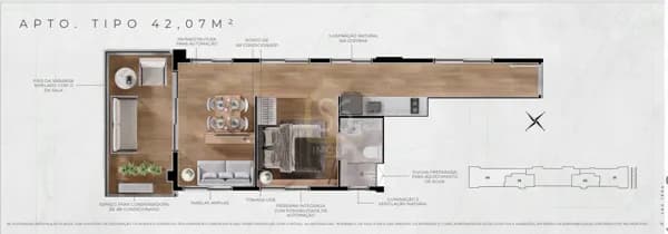 Studio de 34m² a venda na Al. Jaú próximo ao metrô Paulista e Consolação