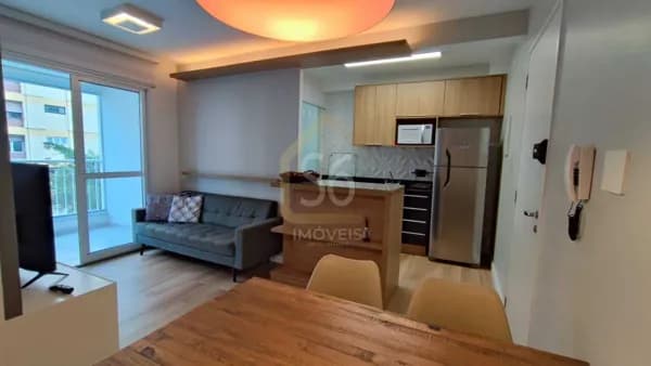Apartamento mobiliado 2 dormitórios e 1 vaga de garagem