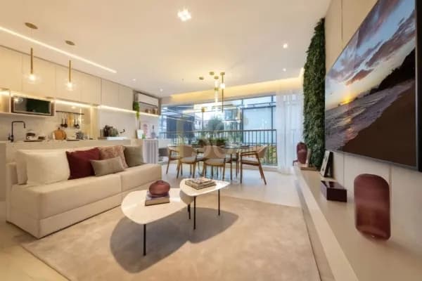 Apartamento 3 dormitórios, 1 suíte decorado à venda na Chacara Klabin